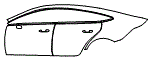 Door and Rear Fender Kit pattern for the 2021 Mercedes Benz AMG GT