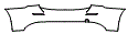 Rear Bumper Kit pattern for the 2022 Mercedes Benz A-Class Sedan