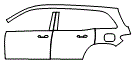 Rear Fender and Door Kit pattern for the 2026 Mercedes Benz GLB SUV