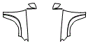 Full Fender and Mirror Kit pattern for the 2026 Mercedes Benz Maybach GLS 600 4MATIC SUV