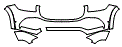 Bumper Kit pattern for the 2021 Mercedes Benz Maybach GLS 600 4MATIC SUV