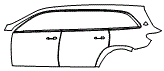 Door and Rear Fender Kit pattern for the 2026 Mercedes Benz Maybach GLS 600 4MATIC SUV