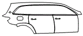 Door and Rear Fender Kit pattern for the 2026 Mercedes Benz Maybach GLS 600 4MATIC SUV