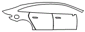 Door and Rear Fender Kit pattern for the 2026 Mercedes Benz EQS Sedan