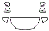 Hood, Fender and Mirror Kit pattern for the 2019 Kia Sportage