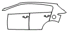 Rear Fender and Door Kit pattern for the 2019 Kia Sportage