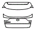 Trunk Lid Kit pattern for the 2019 Kia Sportage