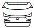 Trunk Lid Kit pattern for the 2019 Kia Sportage