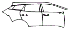 Door and Rear Fender Kit pattern for the 2027 Kia Sportage Hybrid