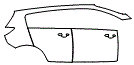 Door and Rear Fender Kit pattern for the 2014 Kia Sportage
