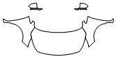 Full Hood, Fender and Mirror Kit pattern for the 2021 Kia Sedona