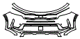Bumper Kit pattern for the 2023 Kia Sorento Hybrid