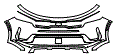 Bumper Kit pattern for the 2023 Kia Sorento Hybrid
