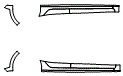 Rocker Panel Kit pattern for the 2019 Kia Rio 5
