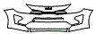 Bumper Kit pattern for the 2023 Kia Rio 5