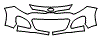 Grille and Bumper Kit pattern for the 2012 Kia Rio 5