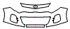 Grille and Bumper Kit pattern for the 2017 Kia Rio 5-Door
