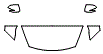 Hood, Fender and Mirror Kit pattern for the 2017 Kia Rondo (Canada Only)