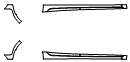 Rocker Panel Kit pattern for the 2017 Kia Rondo (Canada Only)
