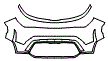 Bumper Kit pattern for the 2025 Kia Soul (Canada)