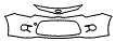 Bumper Kit pattern for the 2016 Kia Forte Koup