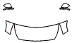 Hood, Fender and Mirror Kit pattern for the 2018 Kia Niro Hybrid