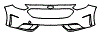 Bumper Kit pattern for the 2018 Kia Niro Hybrid