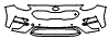 Bumper Kit pattern for the 2021 Kia Niro Plug-In Hybrid
