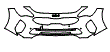 Bumper Kit pattern for the 2023 Kia Stinger