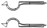 Rocker Panel Kit pattern for the 2022 Kia EV6