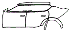 Door and Rear Fender Kit pattern for the 2022 Kia EV6