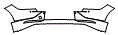 Rear Bumper Kit pattern for the 2022 Kia EV6