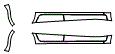 Rocker Panel Kit pattern for the 2014 Mitsubishi Mirage