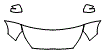 Hood, Fender and Mirror Kit pattern for the 2014 Mitsubishi Mirage