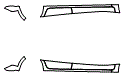 Rocker Panel Kit pattern for the 2019 Mitsubishi Mirage