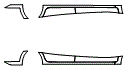Rocker Panel Kit pattern for the 2017 Mitsubishi Mirage G4