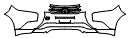 Bumper Kit pattern for the 2019 Mitsubishi Outlander PHEV