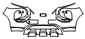 Bumper Kit pattern for the 2023 Mitsubishi Outlander PHEV