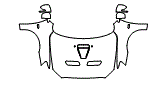Hood, Fender and Mirror pattern for the 2011 Mitsubishi Lancer