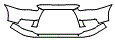 Bumper and Luggage Area Kit pattern for the 2008 Mitsubishi Lancer Evolution