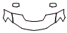 Hood, Fender and Mirror Kit pattern for the 2005 Mitsubishi Lancer Evolution