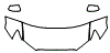 Hood, Fender and Mirror Kit pattern for the 2012 Mitsubishi Outlander Sport (Canadian RVR)