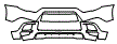 Bumper Kit pattern for the 2012 Mitsubishi Outlander Sport (Canadian RVR)