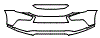 Bumper Kit pattern for the 2016 Mitsubishi Outlander Sport (Canadian RVR)