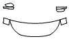 Hood, Fender and Mirror Kit pattern for the 2018 Mitsubishi Eclipse Cross