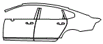 Door and Rear Fender Kit pattern for the 2025 Volvo S90