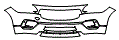 Bumper Kit pattern for the 2020 Volvo V90