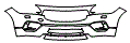 Bumper Kit pattern for the 2020 Volvo V90