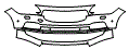 Bumper Kit pattern for the 2025 Volvo S90