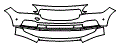Bumper Kit pattern for the 2025 Volvo S90